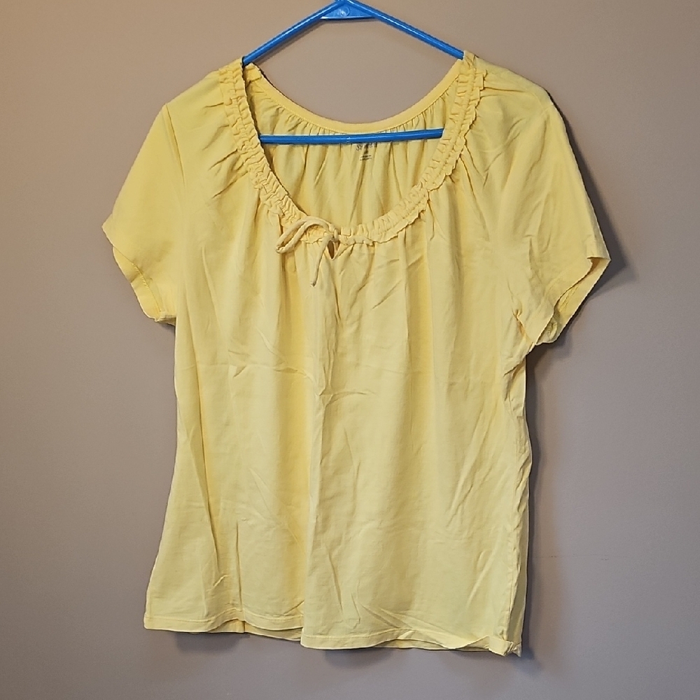 St. John's Bay Yellow Women's Blouse